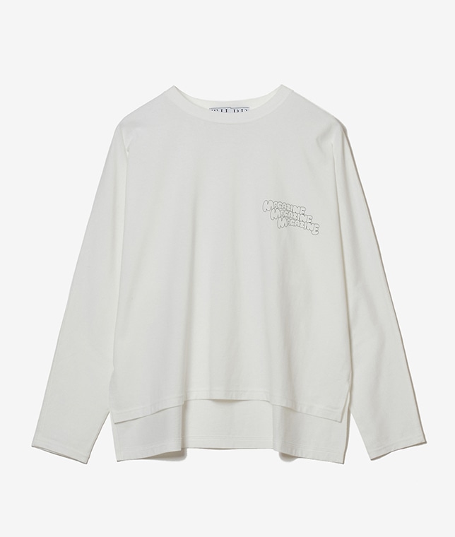 スリーロゴロングスリーブT