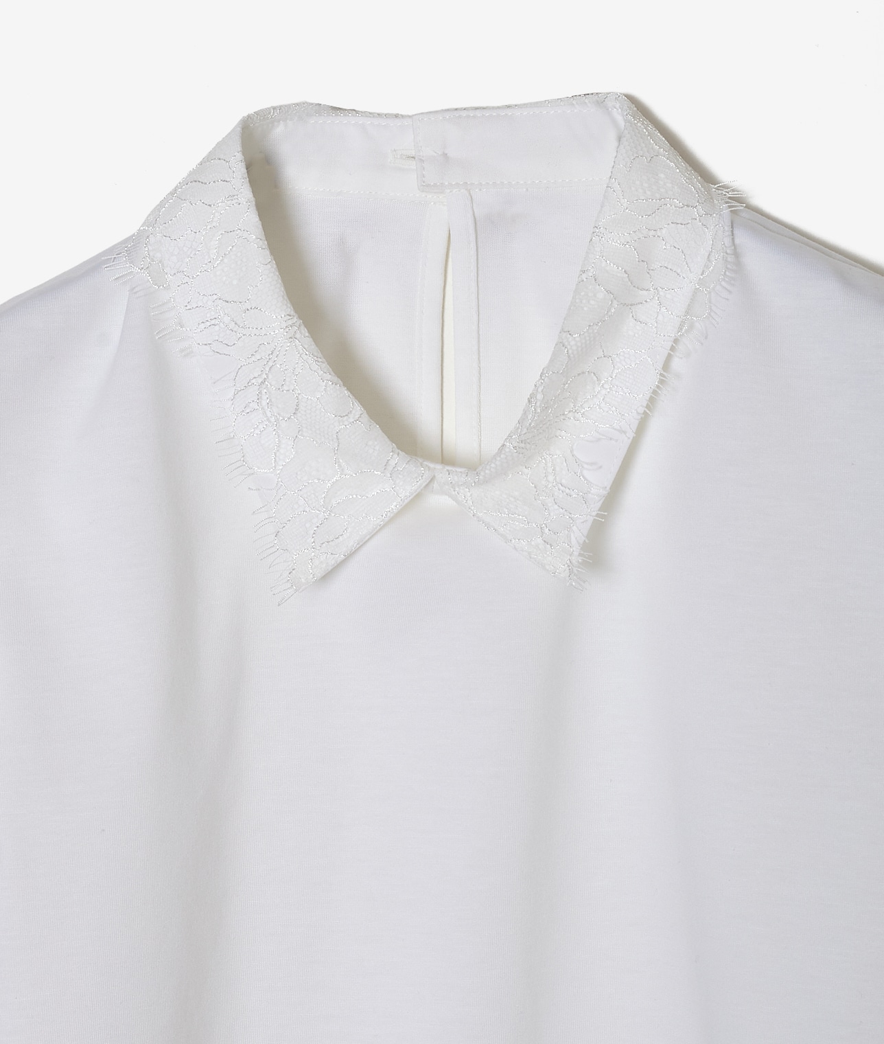 襟レースカットソー 詳細画像 ブラック 5