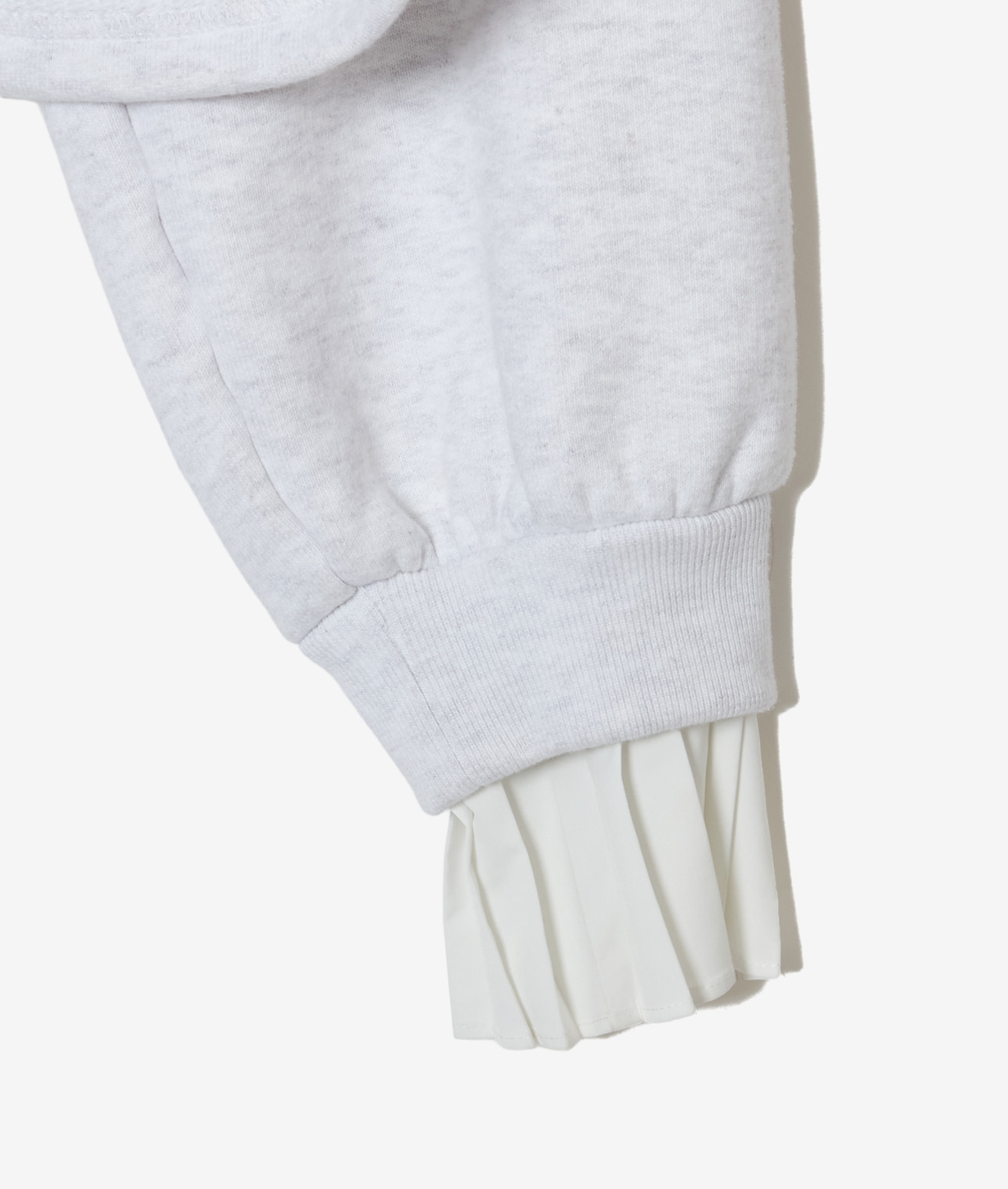 プリーツスリーブVネックスウェット 詳細画像 ブラック 10