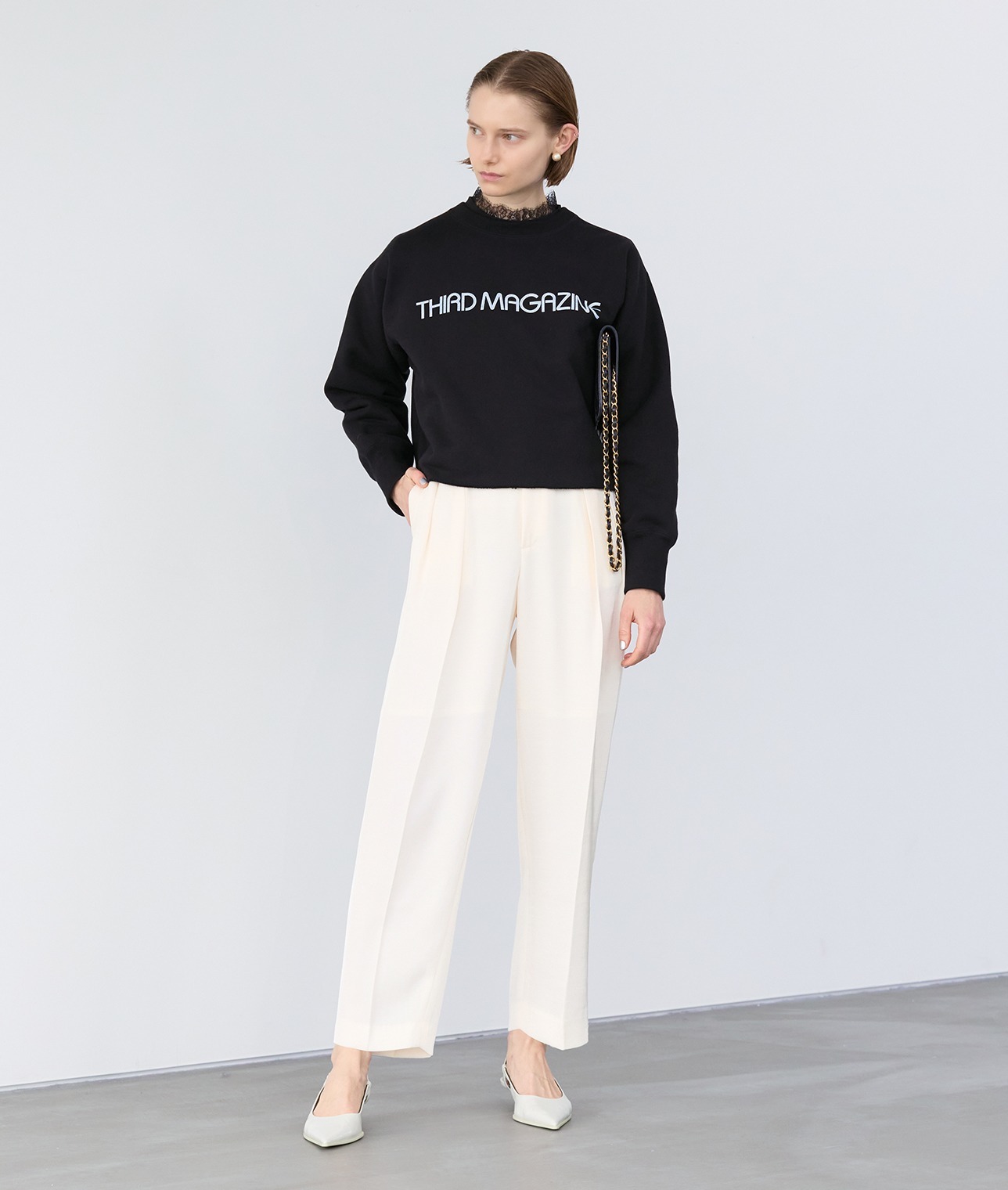 【伊勢丹新宿店先行】ロゴプリントボクシースウェット 詳細画像 ブラック 1