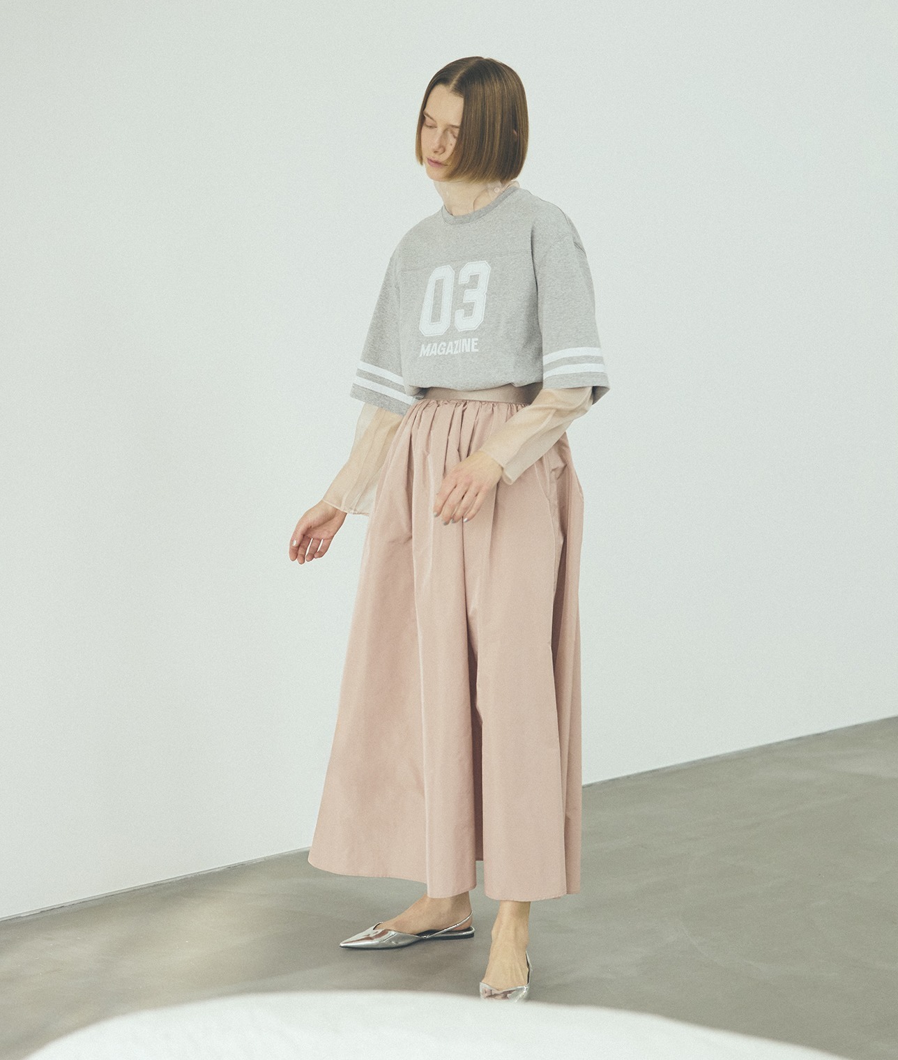 ナンバリングTシャツ 詳細画像 グレー 1