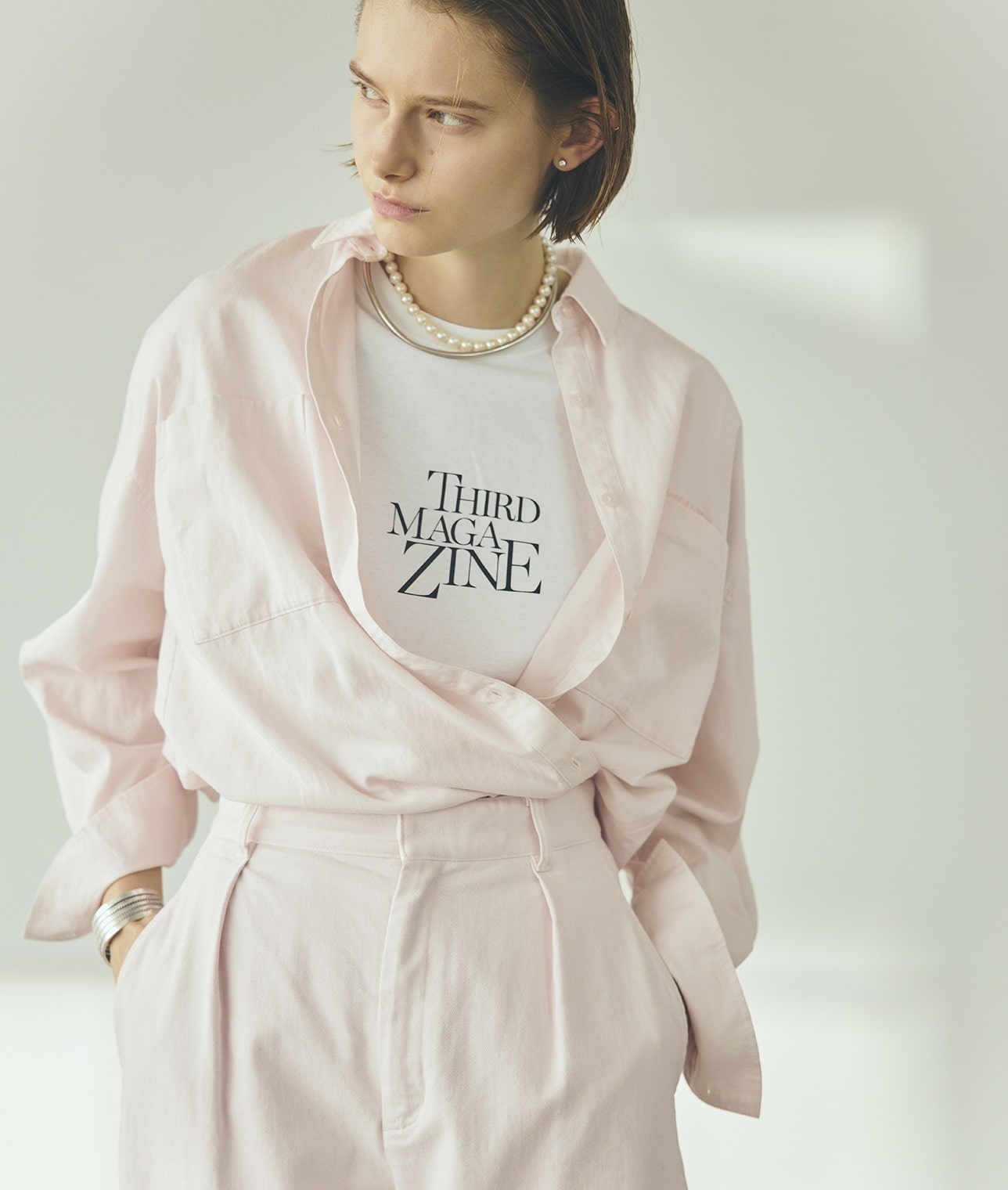 センターロゴTシャツ 詳細画像 杢グレー 1