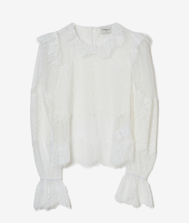 CHOKLATE（ショックレート）/スタンドレースブラウス