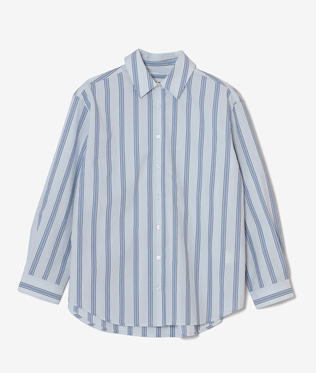 THE TINY BIG SISTER/アイスブルーストライプシャツ