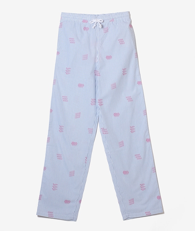 BISOUS SKATEBOARDS/ロゴストライプイージーパンツ