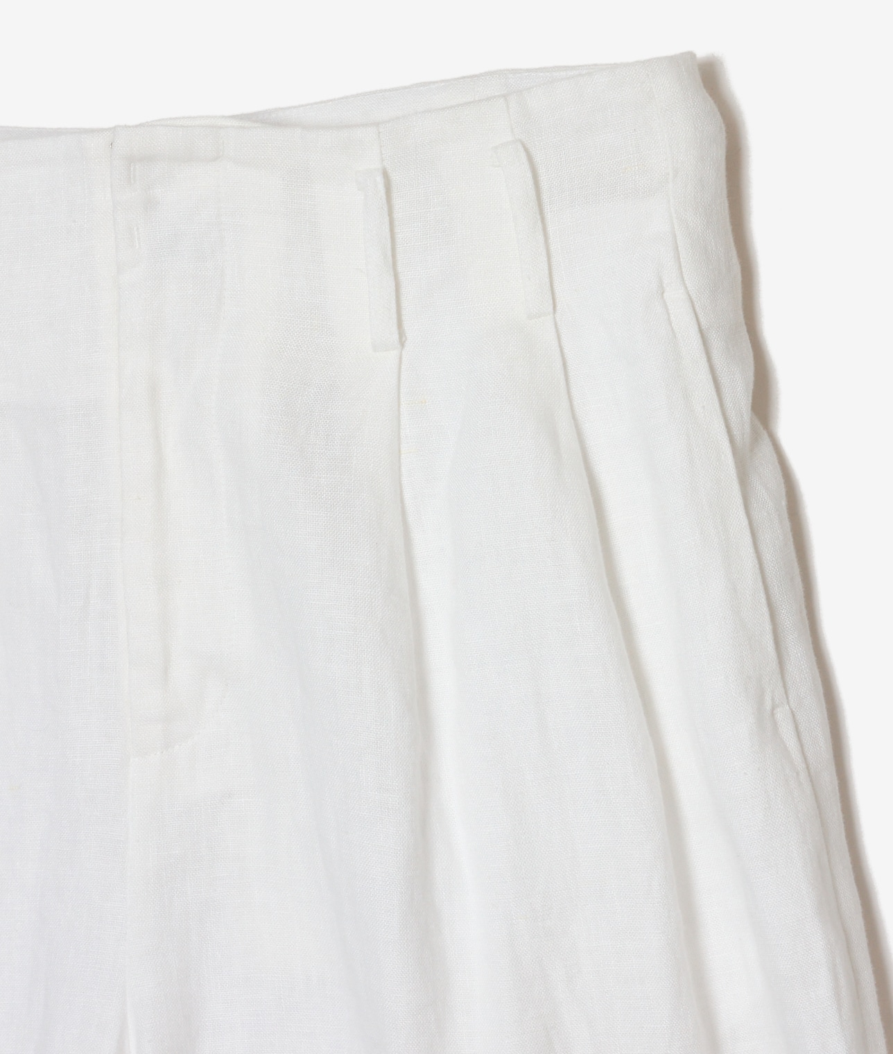 Meilleur Moment/ベルト付リネンパンツ 詳細画像 WHITE 2