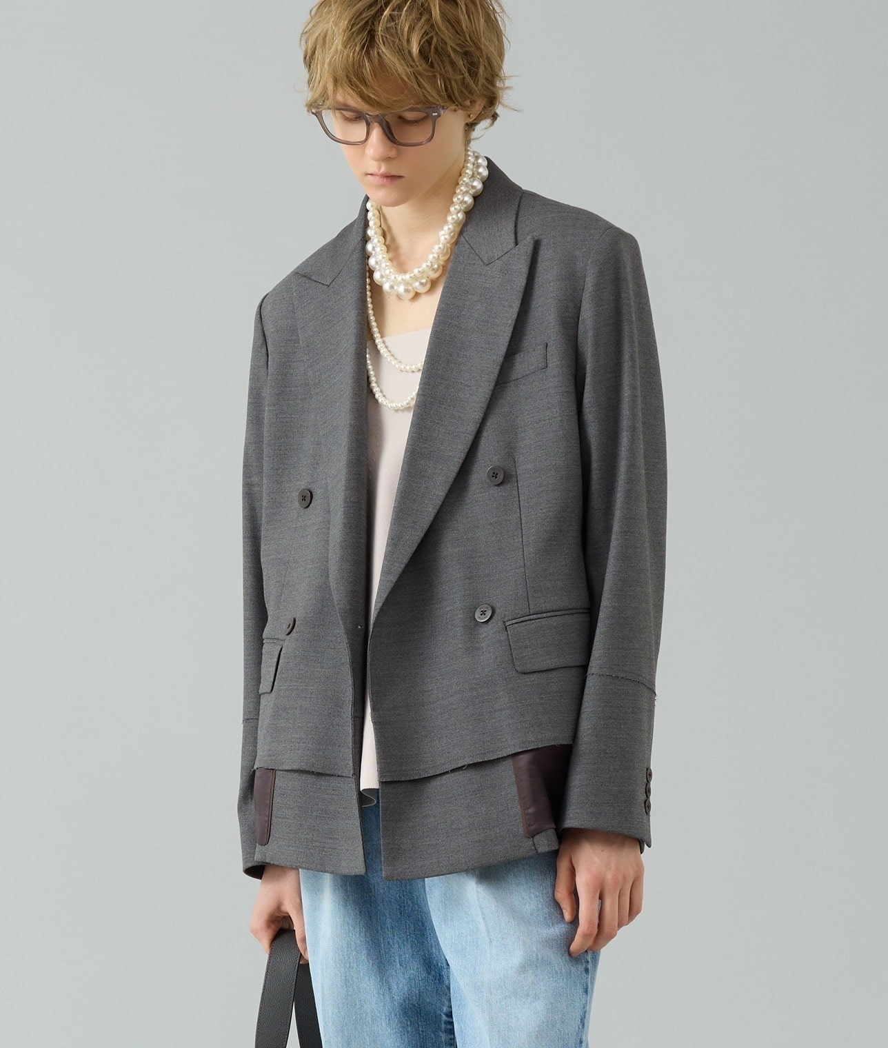 SCRUNCHIE IS BACK/エラスティックパールネックレス（SMALL） 詳細画像 WHT 2