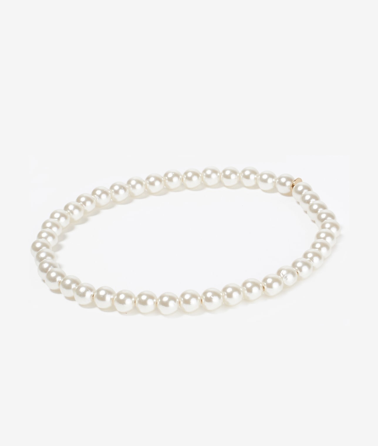 SCRUNCHIE IS BACK/エラスティックパールネックレス（SMALL） 詳細画像 WHT 3