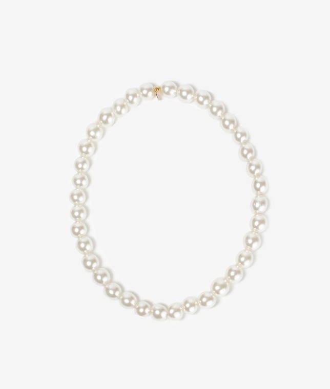 【別注】SCRUNCHIE IS BACK/エラスティックパールネックレス（37cm）