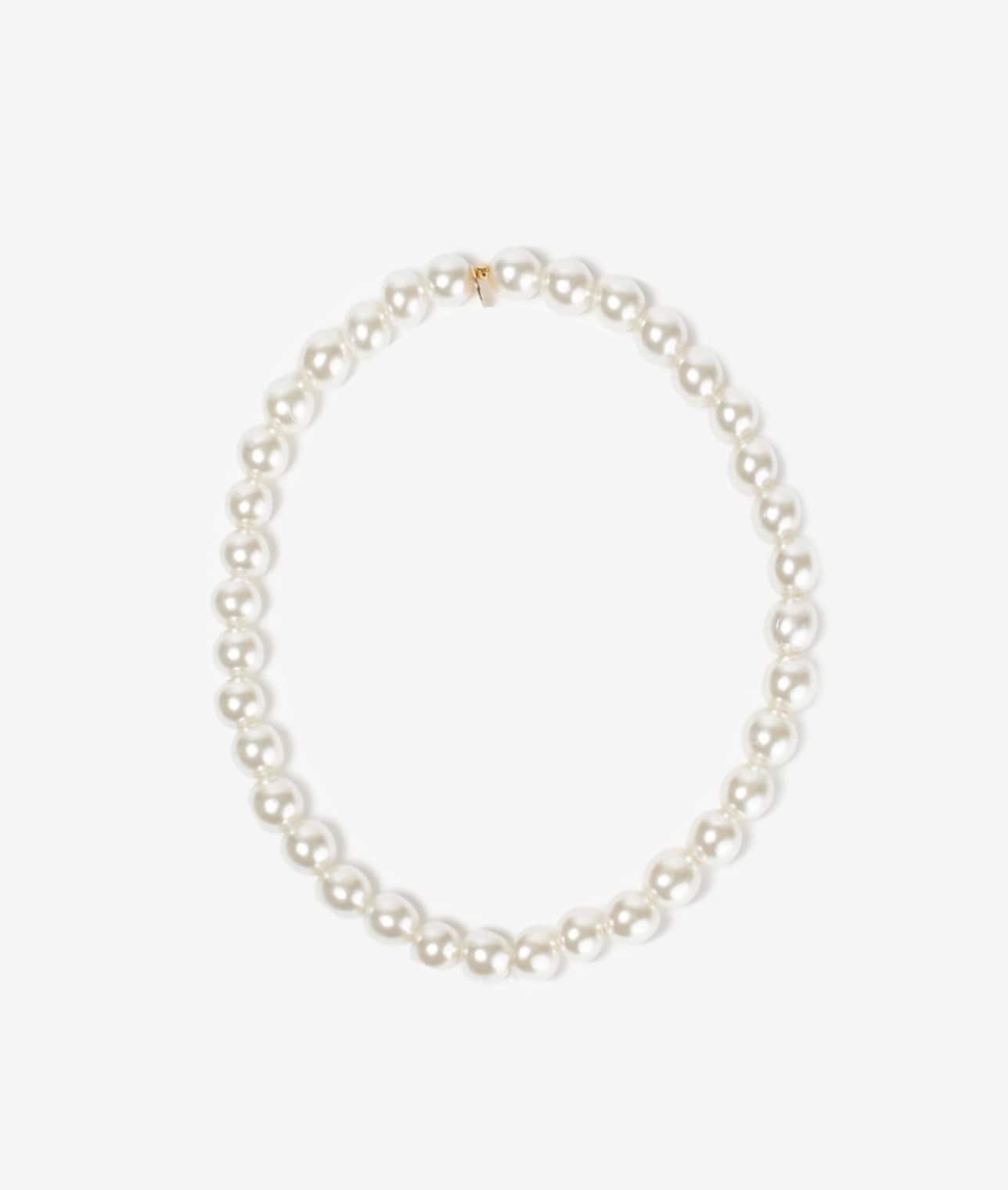 【別注】SCRUNCHIE IS BACK/エラスティックパールネックレス（37cm） 詳細画像 WHT 3