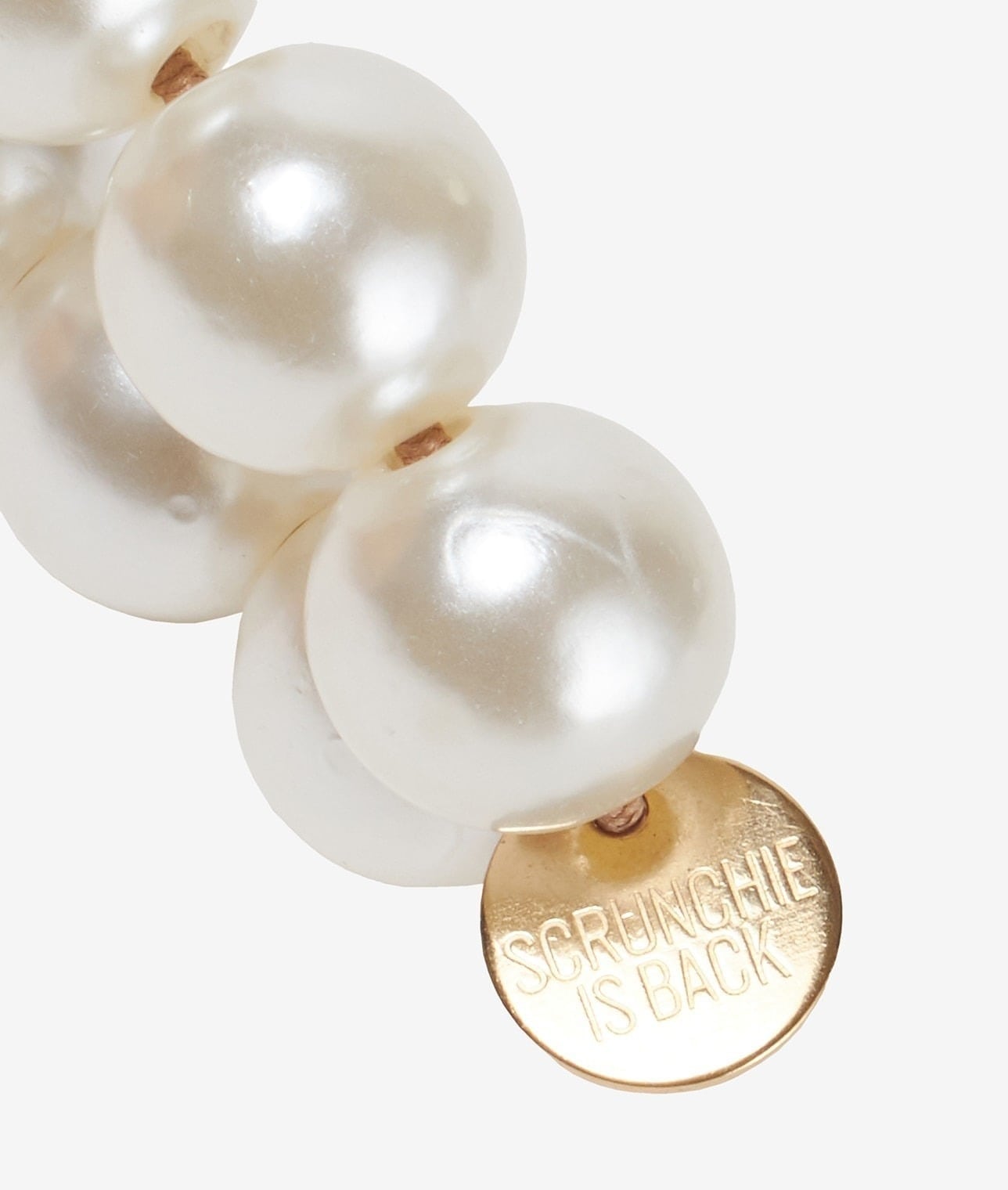 【別注】SCRUNCHIE IS BACK/エラスティックパールネックレス（37cm） 詳細画像 WHT 6