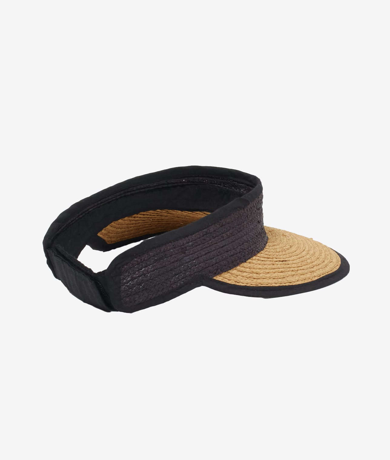 TONGASOA ARTISANAL/ラフィアバイカラーサンバイザー 詳細画像 BEIGE&times;BLACK 1