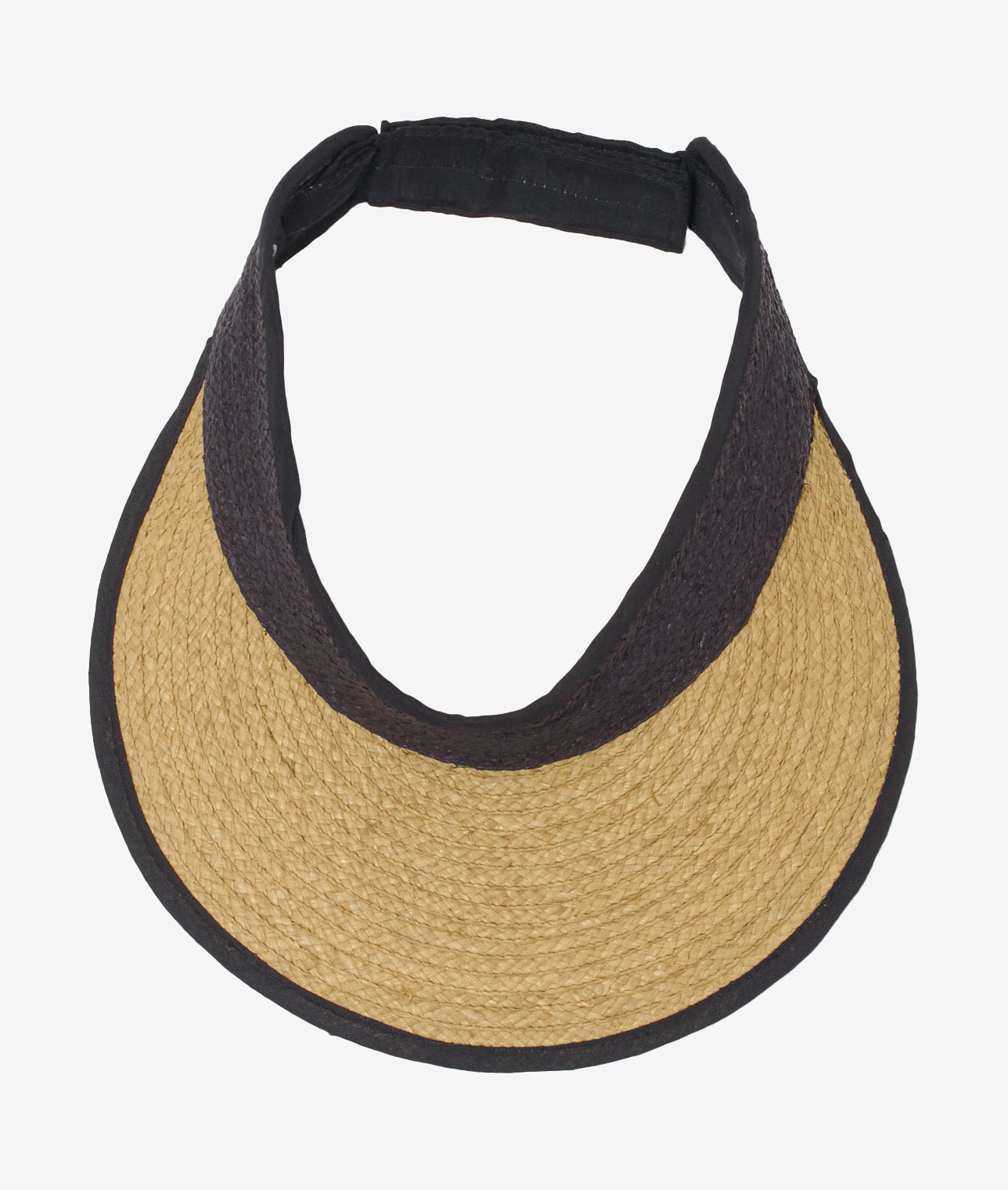 TONGASOA ARTISANAL/ラフィアバイカラーサンバイザー 詳細画像 BEIGE&times;BLACK 2