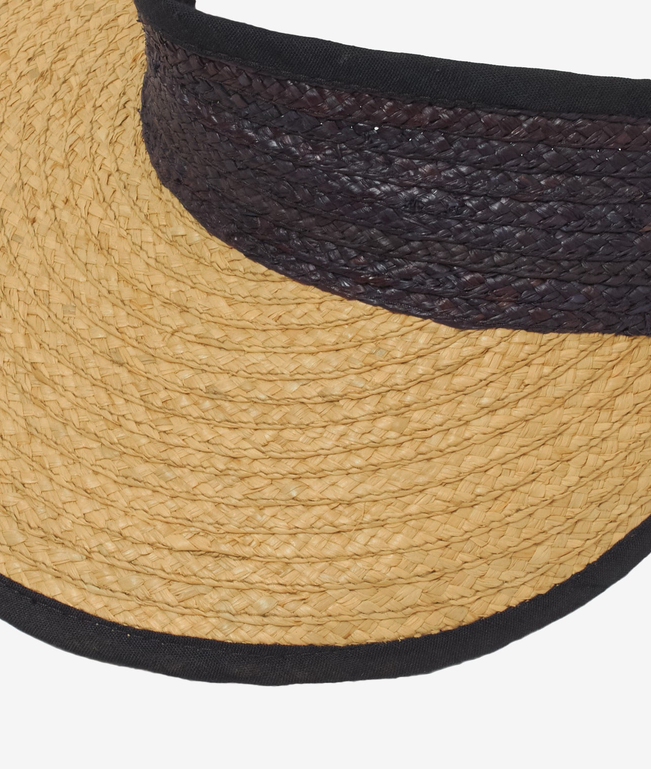 TONGASOA ARTISANAL/ラフィアバイカラーサンバイザー 詳細画像 BEIGE&times;BLACK 3