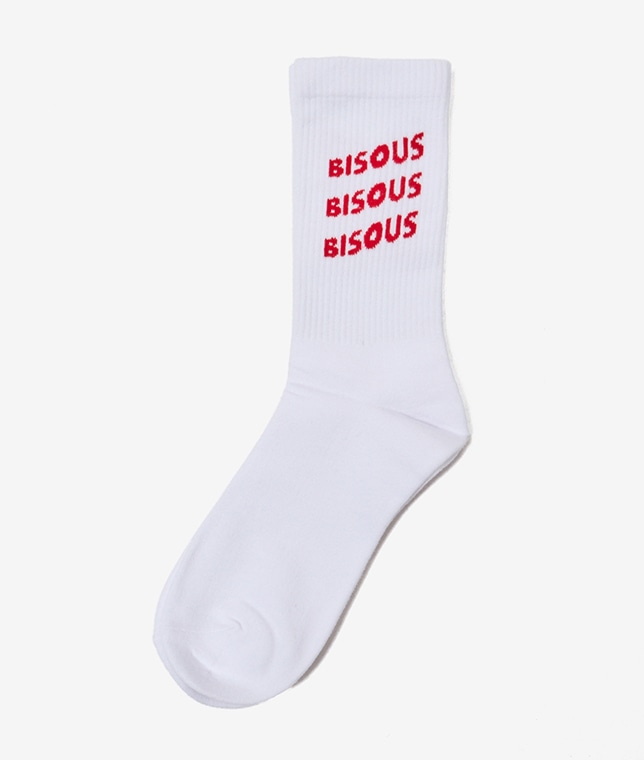 BISOUS SKATEBOARDS/ウェーブロゴソックス