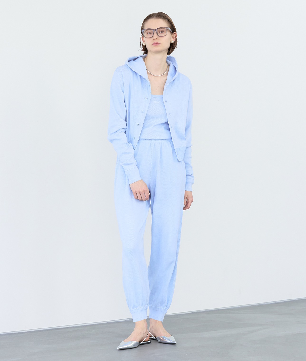 【別注】FAITH MILLS/ロゴ刺繍サーマルパーカー 詳細画像 ピンク 1