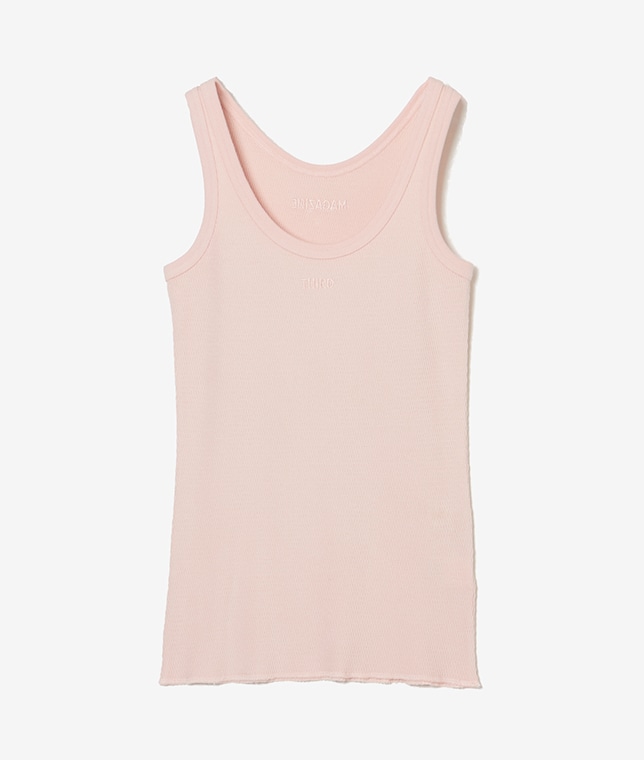 【別注】FAITH MILLS/ロゴ刺繍サーマルタンクトップ