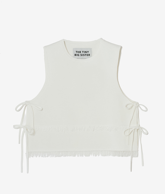 THE TINY BIG SISTER/フリンジニットノースリーブ