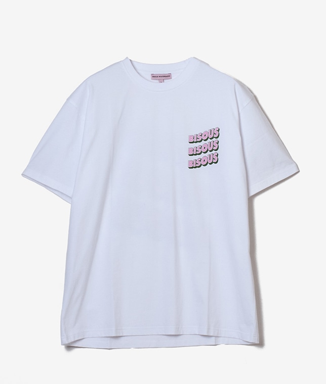 BISOUS SKATEBOARDS/ウェーブロゴTシャツ