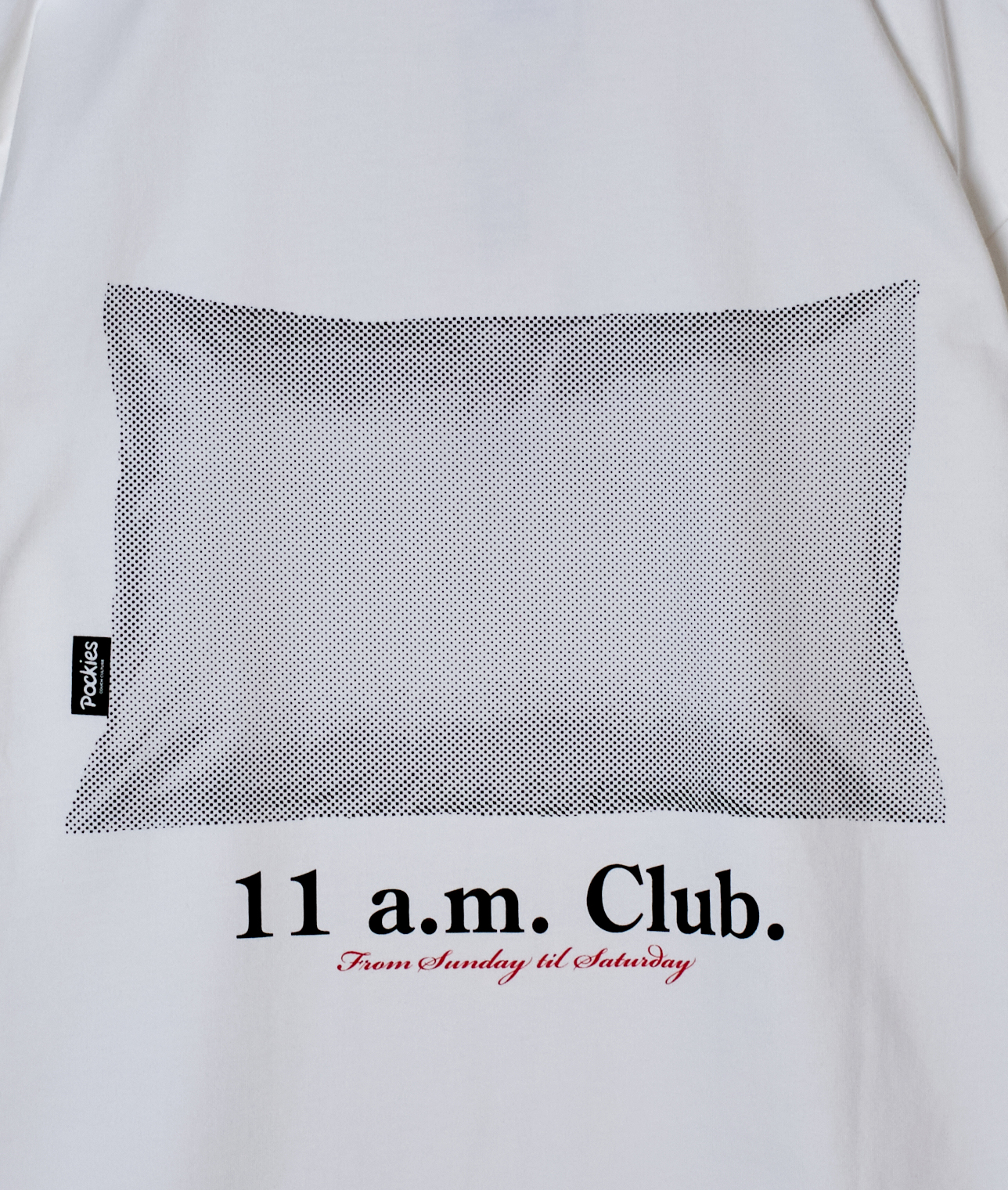 POCKIES/11a.m. CLUB PILLOW TEE 詳細画像 WHITE 4