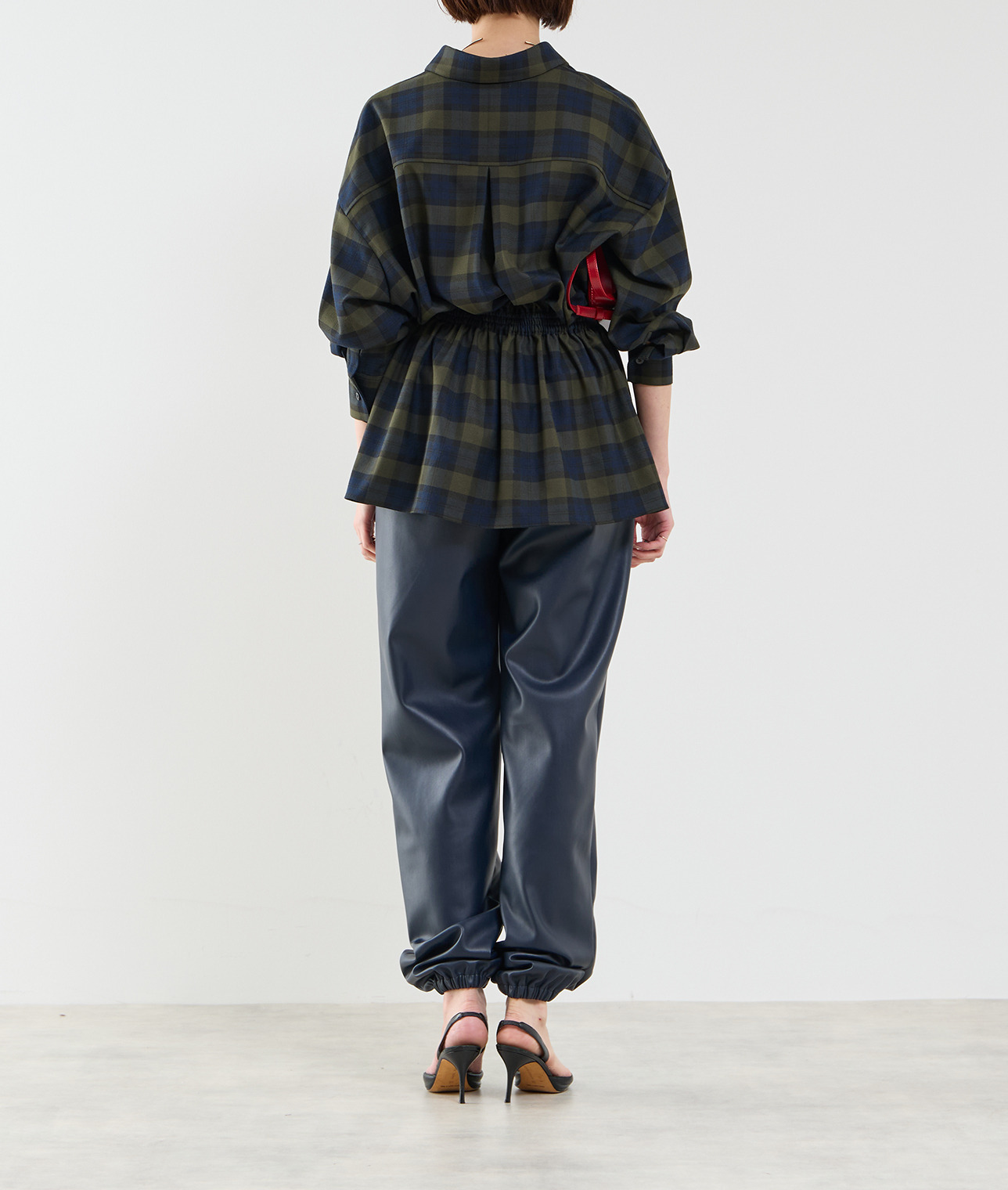 チェックシャーリングシャツ 詳細画像 グリーン 3