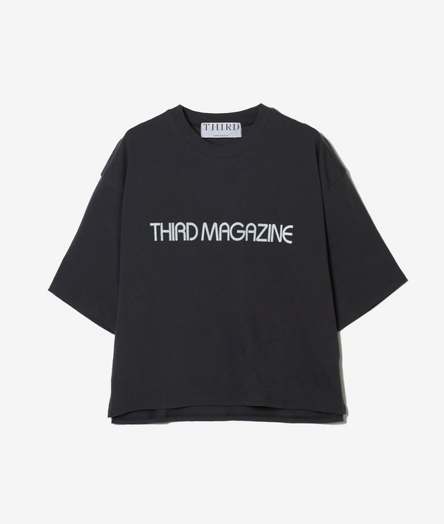 【再販】ボクシーロゴTシャツ(チャコール)