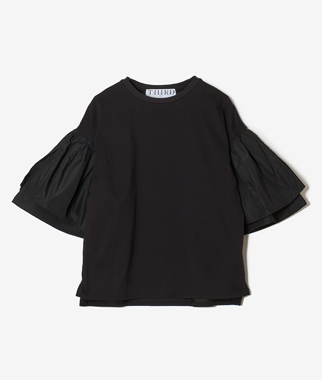 ラッフルスリーブTシャツ