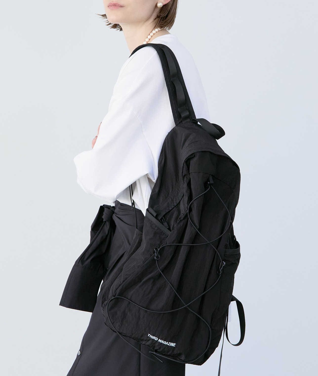 【予約】【別注】CARIBOU Mountaineering/ロゴパッカブルバックパック 詳細画像 BLACK 1