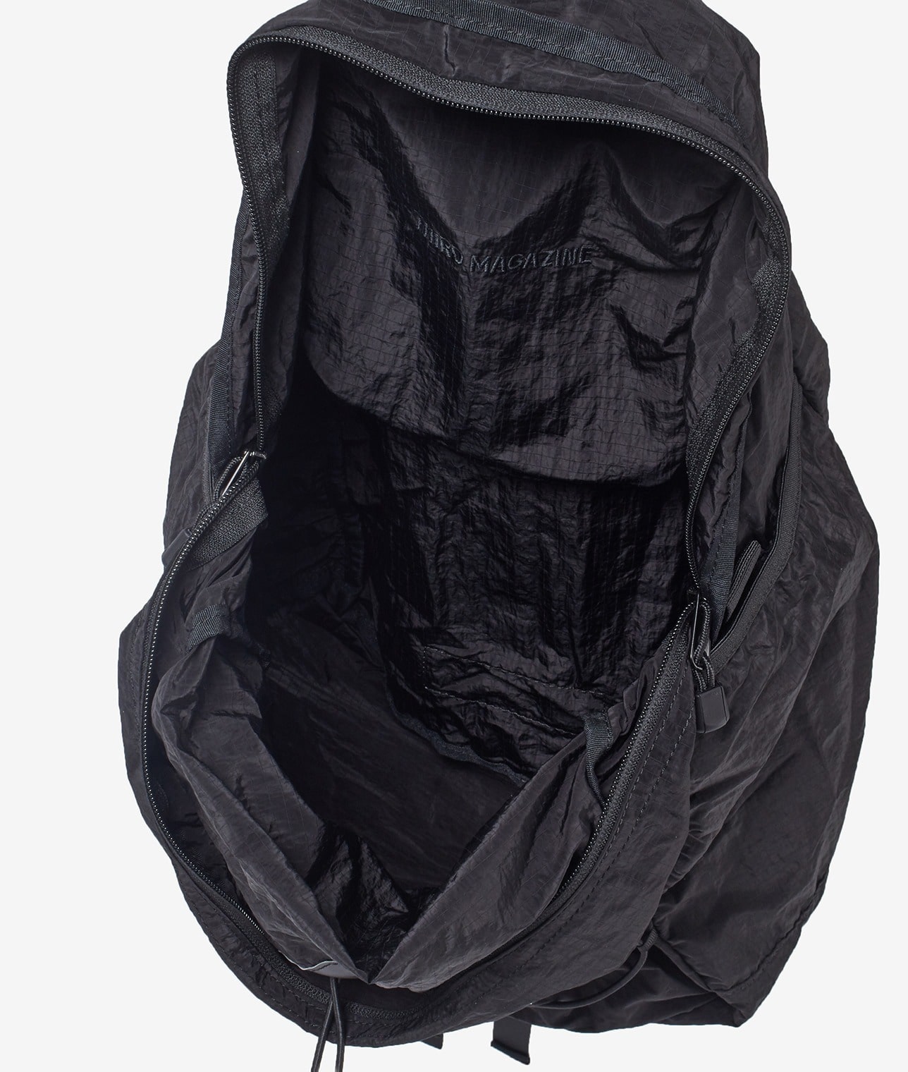 【予約】【別注】CARIBOU Mountaineering/ロゴパッカブルバックパック 詳細画像 BLACK 10