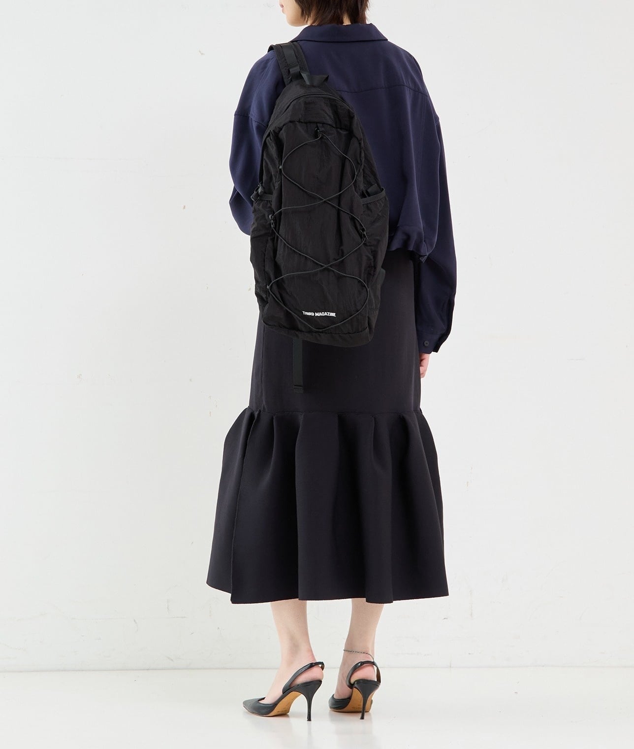 【予約】【別注】CARIBOU Mountaineering/ロゴパッカブルバックパック 詳細画像 BLACK 3