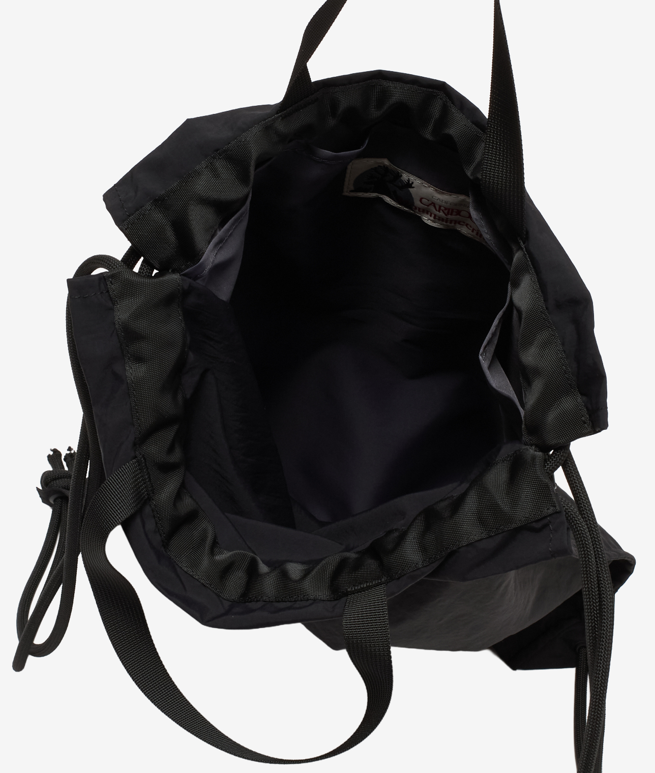 【別注】CARIBOU Mountaineering/ロゴナップサック 詳細画像 BLACK 5