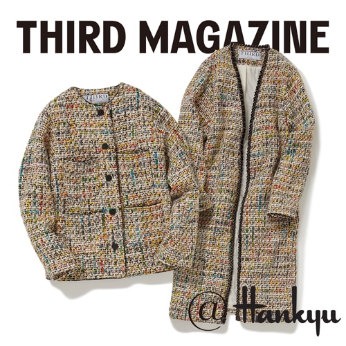 THIRD MAGAZINE×mikomori ファンシーツィードジャケット