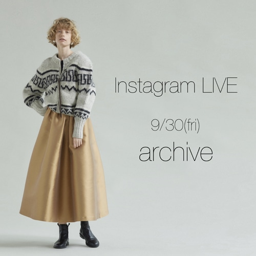 《InstaLIVE》9/30(金)配信 秋のスタイリング紹介