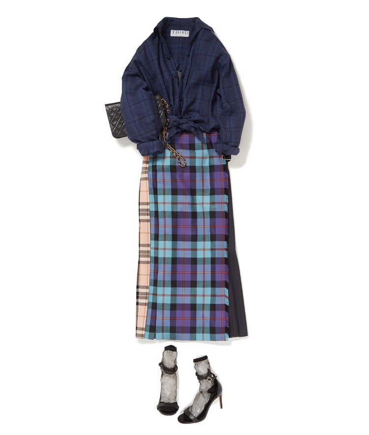 パイルプルオーバー×ラムレザーショートパンツ×CHRISTILAN 