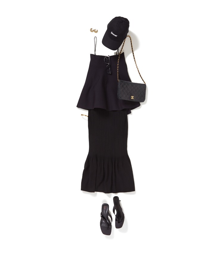 2WAYべアトップ×#18 DRESS/ドレス×OperaSPORT/ロゴキャップ
