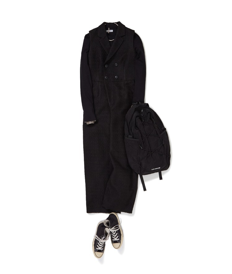 カフス付ロングスリーブ×#23 COMBINAISON/コンビネゾン×【別注】CARIBOU Mountaineering/ロゴパッカブルバックパック