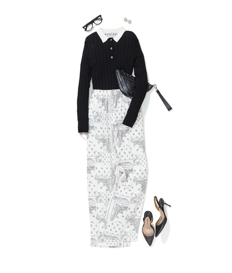 ポロニット×The New Society/バンダナパンツ